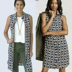 CAbi Size XS Sleeveless Shirt Dress Style 5370